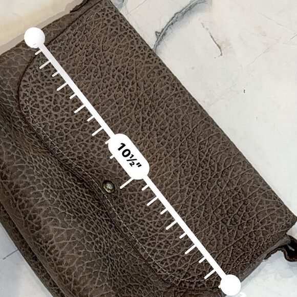 Jess Conti | handmade pebbled leather soft stone flap bag crossbody - Picture 14 of 16